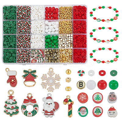 Christmas Theme DIY Jewelry Making Findings Kits DIY-PH0032-75-1