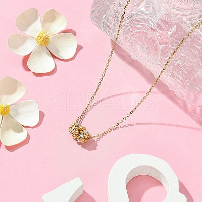 3Pcs Braided Glass Seed Bead Column Pendant Necklaces NJEW-MZ00037-1