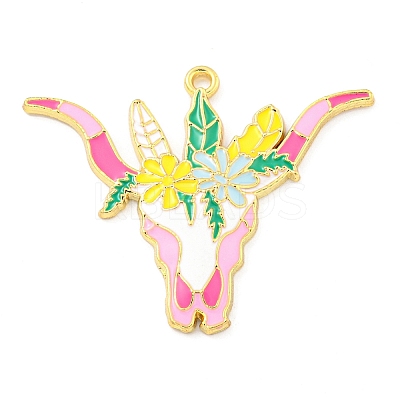 Alloy Enamel Pendants FIND-Z049-02B-01G-1