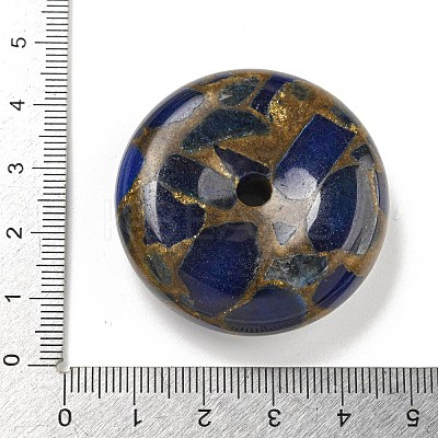 Synthetic Gold Clinquant Stone Pendants G-P549-03D-1