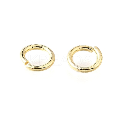 Brass Open Jump Rings KK-V007-004G-08-1