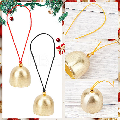 9Pcs 3 Colors Golden Tone Alloy Wind Chimes AJEW-CN0002-57-1