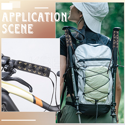 Imitation Leather Road Cycling Bicycle Handlebar Cover Grips AJEW-WH20018-101E-1