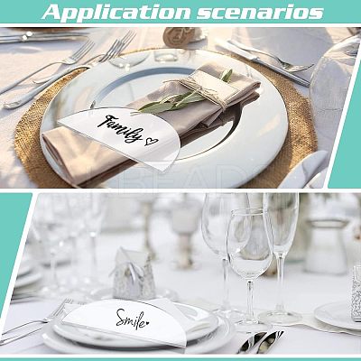 24Pcs Acrylic Wedding Place Card AJEW-FG0002-07-1