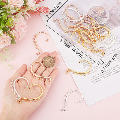 Alloy Climber Wrap Around Ear Cuff Findings FIND-CN0001-22-1