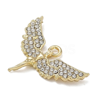 Alloy Rhinestone Pendants FIND-L026-06G-1