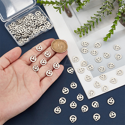 100Pcs 201 Stainless Steel Charms FIND-UN0016-17-1