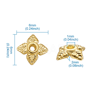 Alloy Tibetan Style Bead Caps TIBEB-TA0001-09-1