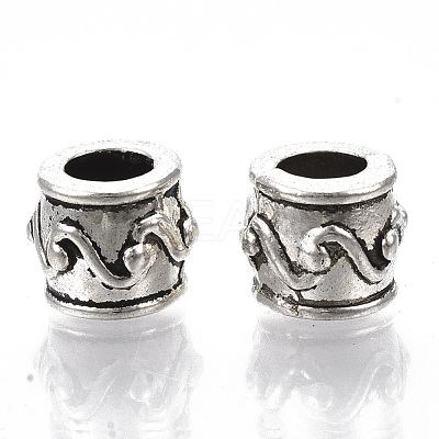 Tibetan Style Alloy European Beads X-TIBE-S320-080AS-LF-1
