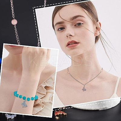 40Pcs 10 Colors Alloy Pendants FIND-FH0003-79-1