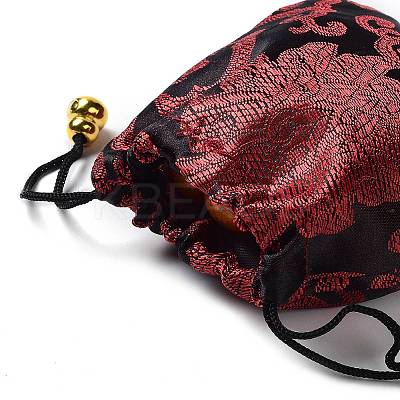 Chinese Style Stain Brocade Jewelry Packing Pouches PAAG-PW0001-161E-1-1
