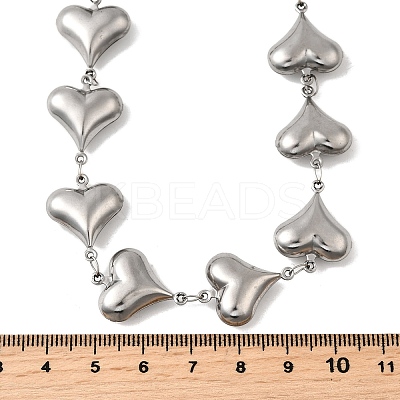 304 Stainless Steel Link Chain Necklaces NJEW-Q033-01B-P-1