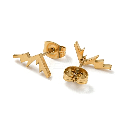 Golden 304 Stainless Steel Stud Earrings for Women EJEW-E294-01G-01-1