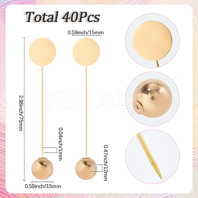 40Pcs Zinc Alloy Lapel Pins FIND-SC0017-18B-1
