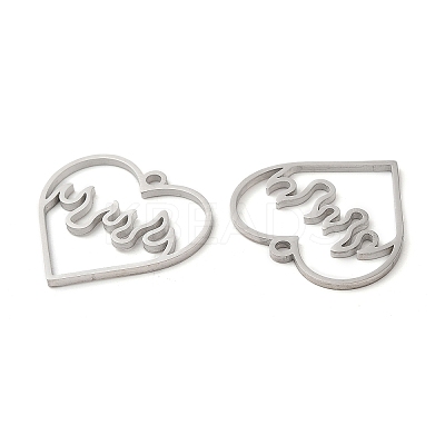 Non-Tarnish 304 Stainless Steel Pendants LS-STAS-L020-011P-1