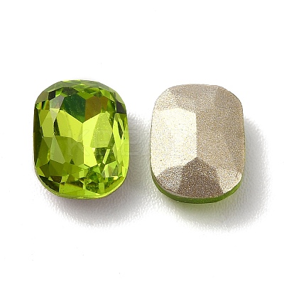 Faceted K9 Glass Rhinestone Cabochons GGLA-R042-01B-1