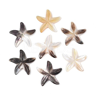 Natural Sea Shell Pendants SSHEL-T012-08-1