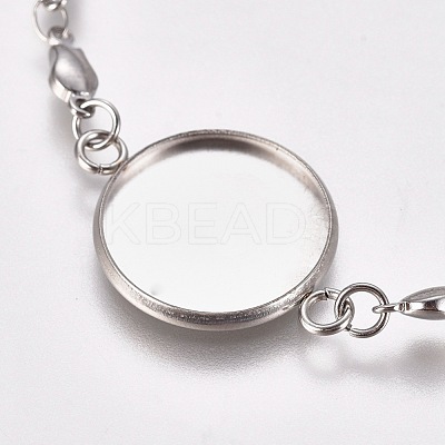 Tarnish Resistant Valentine's Day 304 Stainless Steel Bracelet Making STAS-L248-007P-1