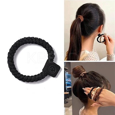 Solid Cloth Elastic Braided Hair Ties LS-PHAR-F015-04C-1