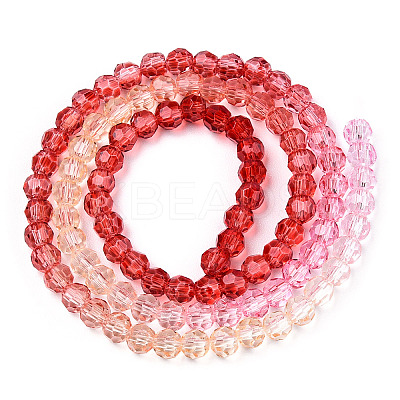 Transparent Glass Beads Strands GLAA-E036-07N-1