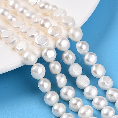 Natural Cultured Freshwater Pearl Beads Strands PEAR-N014-08H-01-1