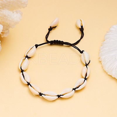 Bohemian Shell Braided Bead Bracelets KG5973-5-1