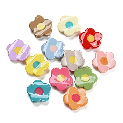 Opaque Resin Cabochons RESI-D003-01-1