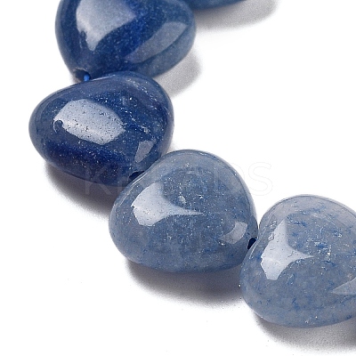 Dyed & Heated Natural Blue Aventurine Beads Strands G-B022-34C-1