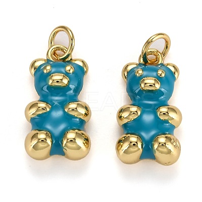 Real 18K Gold Plated Brass Pendants KK-L206-001E-G-1