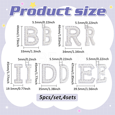 Rhinestone with Plastic Pearl Cloth Embroidery Sew on Appliques PATC-WH0008-142E-1