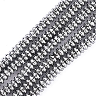 Non-Magnetic Synthetic Hematite Beads Strands G-C124-4x2mm-2-1
