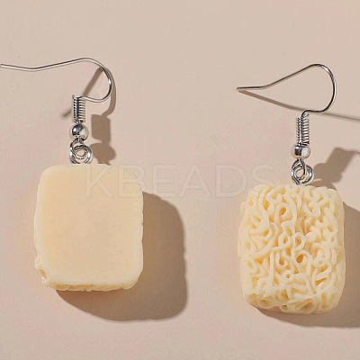 Alloy Food Model Dangle Earrings PW-WG867B3-21-1