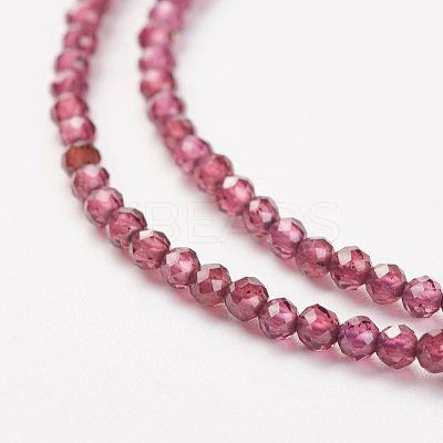 Natural Grade AA Garnet Bead Strand X-G-G680-04-1