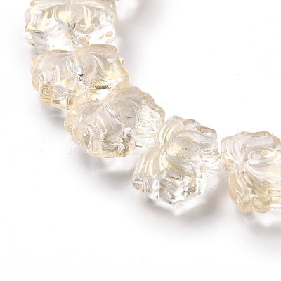 Transparent Glass Beads Strands GLAA-F114-01B-1