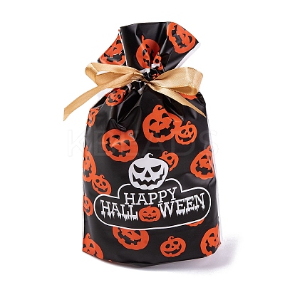 50Pcs Rectangle Halloween Candy Plastic Bags ABAG-U001-01N-1