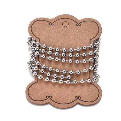 Tarnish Resistant 304 Stainless Steel Ball Chains CHS-E021-13C-P-1