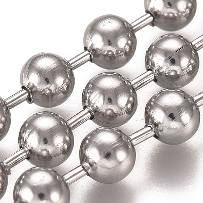 Tarnish Resistant 304 Stainless Steel Ball Chains CHS-E021-13C-P-1