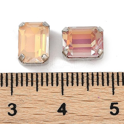 Brass Glass Rhinestone Sew on Rhinestones RGLA-B004-10A-P-1