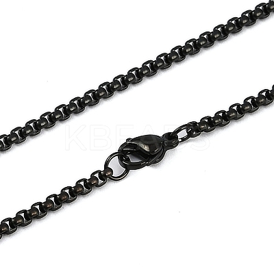 201 Stainless Steel Hollow Moon Cat Shaped Pendant Box Chain Necklaces LS-NJEW-M010-06-1
