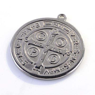 Non-Tarnish 304 Stainless Steel Pendants STAS-S047-009-1