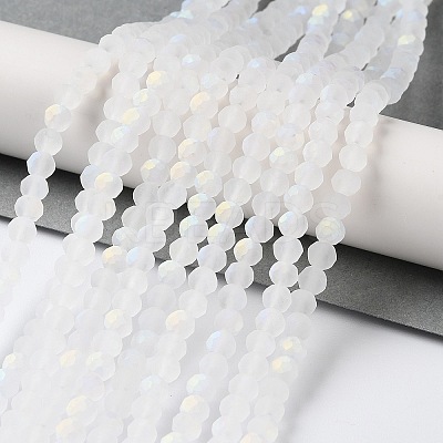 Transparent Glass Beads Strands EGLA-A034-T4mm-MB19-1