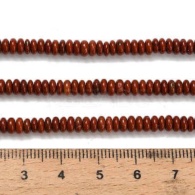 Natural Red Jasper Beads Strands G-L635-A39-4x2mm-1