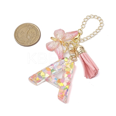 Resin Letter Cup Charms HJEW-JM02070-1