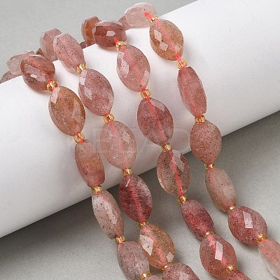 Natural Strawberry Quartz Beads Strands G-A295-A09-01-1