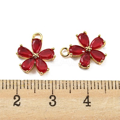 Real 18K Gold Plated Brass Charms KK-D090-05G-1