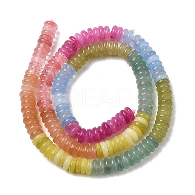 Cherry Quartz Glass & Dyed Natural White Jade & Green Aventurine Beads Strands X-G-H333-02C-1