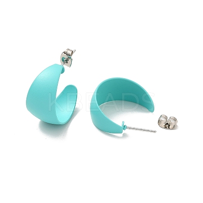 Non-Tarnish 304 Stainless Steel Chunky Stud Earrings LS-EJEW-P202-10P-02-1