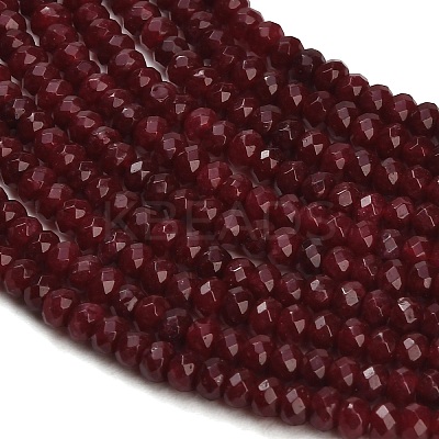 Dyed Natural White Jade Beads Strands GG-CBAF9EE-A20-3x4mm-1