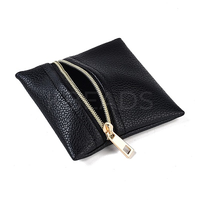 Imitation Leather Jewelry Storage Zipper Bags ABAG-G016-01A-05-1