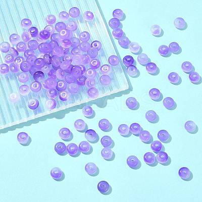 120Pcs Baking Paint Imitation Jade Glass Beads DGLA-FS0001-22-1